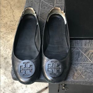 Tory Burch genuine black flats size 8